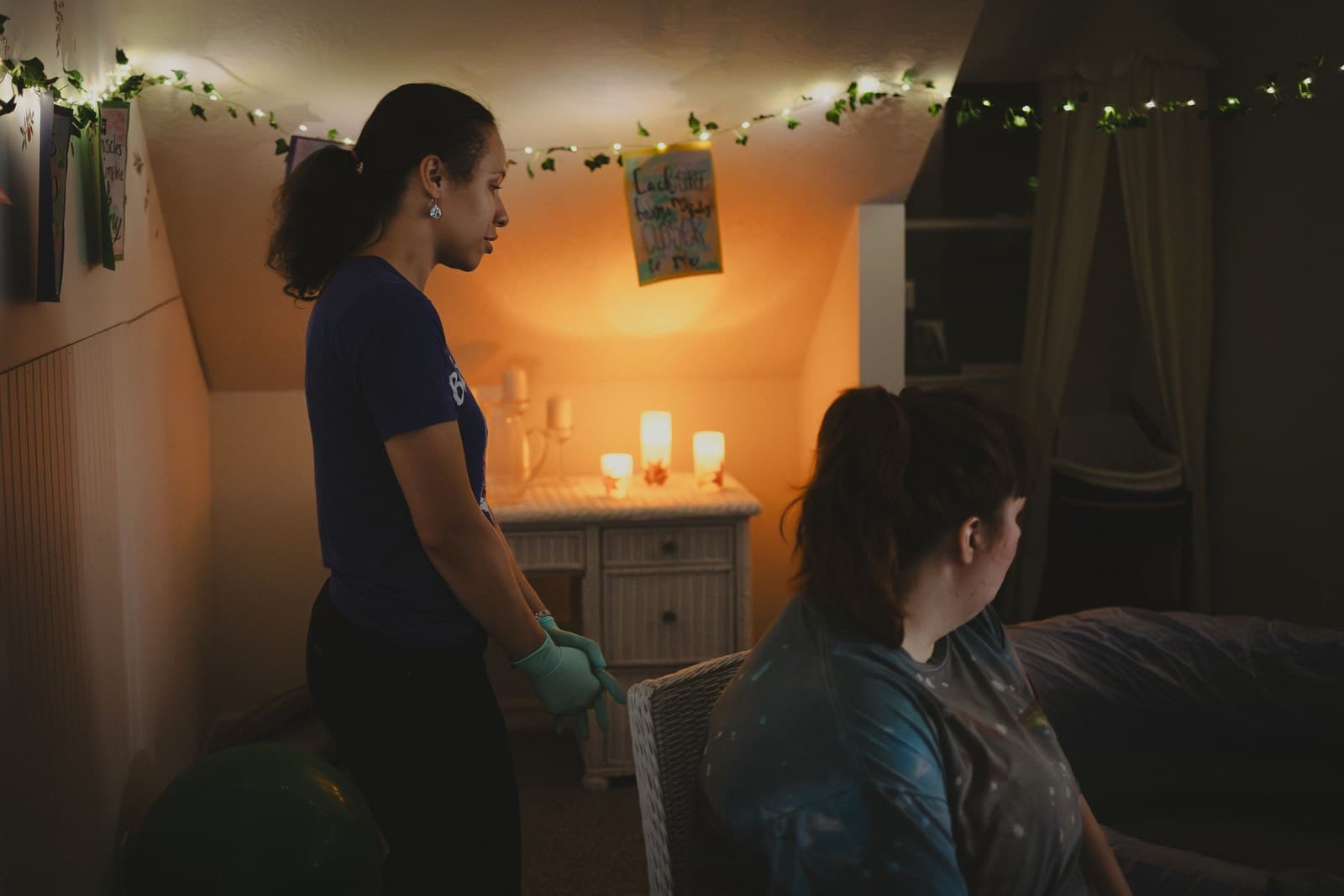 Victoria Gordon, CNM at a home birth